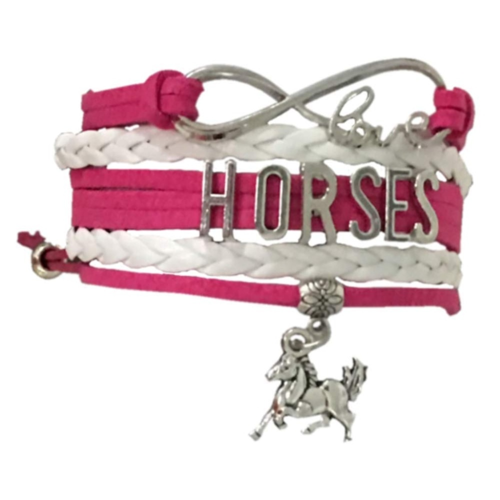 Girls Horse Charm Bracelet Horse Lovers Equestrian